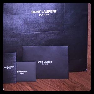 Saint Laurent gift bag and accessories